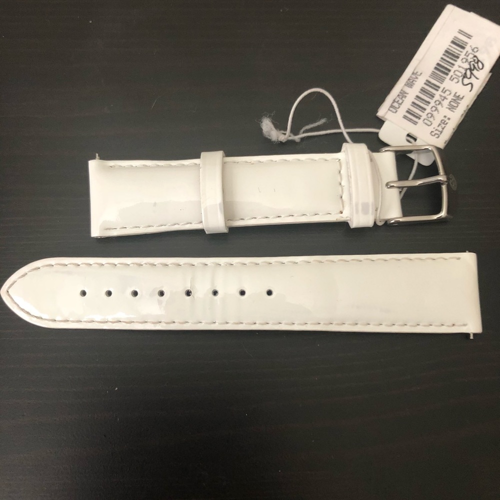 Michele patent leather watch band